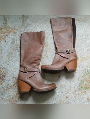 Leather Knee High Boots